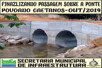 Foto - OBRAS E ATERRO PARA PONTE POVOADO DOS CAETANO